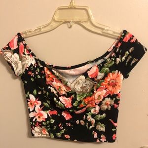 Floral crop top